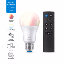 WiZ Lampadina 8W (Eq. 60 W) A60 E27 x1 + Telecomando