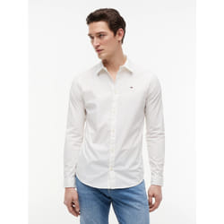 Tommy Hilfiger DM0DM04405100 Camicia Colletto semi-aperto Cotone, Elastan