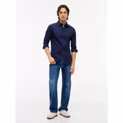 Tommy Hilfiger DM0DM04405002 Camicia Colletto semi-aperto Cotone, Elastan - Vista aggiuntiva 2