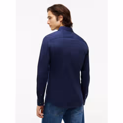 Tommy Hilfiger DM0DM04405002 Camicia Colletto semi-aperto Cotone, Elastan - Vista aggiuntiva 4
