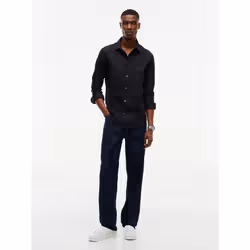 Tommy Hilfiger DM0DM04405078 Camicia Colletto semi-aperto Cotone, Elastan - Vista aggiuntiva 2