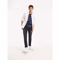 Tommy Hilfiger 8719701014064 camicia e top Collo botton down Manica lunga Cotone, Elastan - Vista aggiuntiva 5