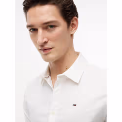 Tommy Hilfiger DM0DM04405100 Camicia Colletto semi-aperto Cotone, Elastan - Vista aggiuntiva 3