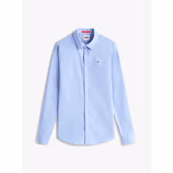 Tommy Hilfiger DM0DM04405556 Camicia Colletto semi-aperto Cotone, Elastan - Vista aggiuntiva 7