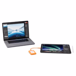 LaCie STND1000400 disco rigido esterno 1 TB USB tipo-C 3.2 Gen 1 (3.1 Gen 1) Grigio, Arancione - Vista aggiuntiva 4