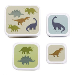 A Little Lovely Company SBSEDI38 Set per borsa portapranzo Polipropilene (PP) Verde 4 pz
