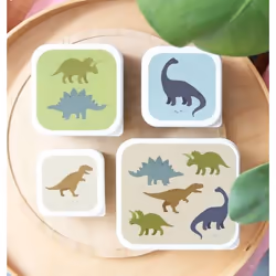 A Little Lovely Company SBSEDI38 Set per borsa portapranzo Polipropilene (PP) Verde 4 pz - Vista aggiuntiva 4