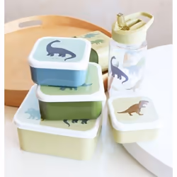 A Little Lovely Company SBSEDI38 Set per borsa portapranzo Polipropilene (PP) Verde 4 pz - Vista aggiuntiva 5