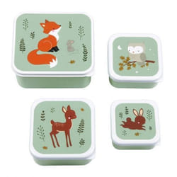 A Little Lovely Company SBSEFF45 Set per borsa portapranzo Plastica Multicolore 4 pz