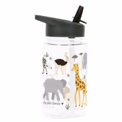 A Little Lovely Company Savanna Uso quotidiano 450 ml Polipropilene (PP), Tritan Grigio, Trasparente