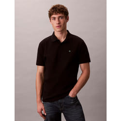 Calvin Klein Polo in piqué di cotone con monogramma