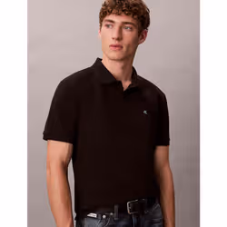 Calvin Klein Polo in piqué di cotone con monogramma - Vista aggiuntiva 3