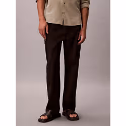 Calvin Klein Pantaloni cargo dritti in twill di cotone - Vista aggiuntiva 6