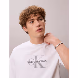 Calvin Klein T-shirt con logo monogramma - Vista aggiuntiva 3