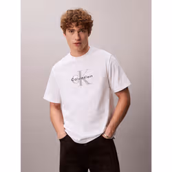 Calvin Klein T-shirt con logo monogramma - Vista aggiuntiva 2