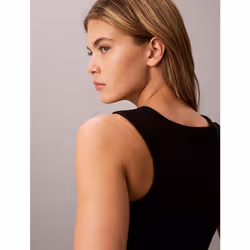 Calvin Klein Canotta a costine in cotone - Vista aggiuntiva 4