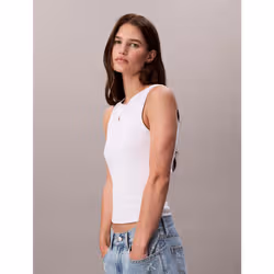 Calvin Klein Canotta a costine in cotone - Vista aggiuntiva 5