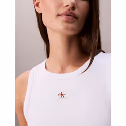 Calvin Klein Canotta a costine in cotone - Vista aggiuntiva 3