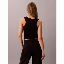 Calvin Klein Canotta a costine in cotone - Vista aggiuntiva 5