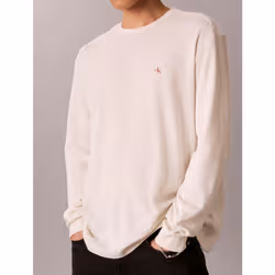 Calvin Klein T-shirt a nido d'ape manica lunga - Vista aggiuntiva 4