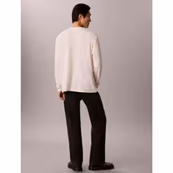 Calvin Klein T-shirt a nido d'ape manica lunga - Vista aggiuntiva 5