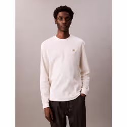 Calvin Klein T-shirt a nido d'ape manica lunga - Vista aggiuntiva 6