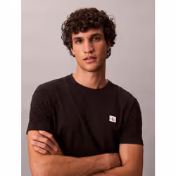 Calvin Klein T-shirt in cotone con stemma - Vista aggiuntiva 2