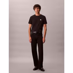 Calvin Klein T-shirt in cotone con stemma - Vista aggiuntiva 3