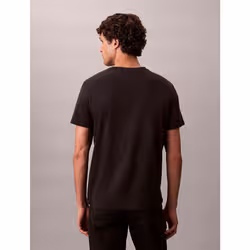 Calvin Klein T-shirt in cotone con stemma - Vista aggiuntiva 4