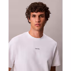 Calvin Klein T-shirt in piqué di cotone taglio relaxed - Vista aggiuntiva 5