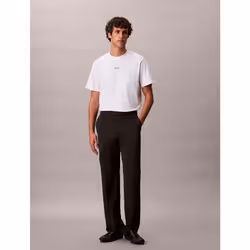 Calvin Klein T-shirt in piqué di cotone taglio relaxed - Vista aggiuntiva 6