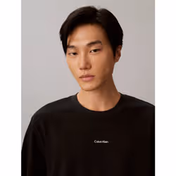Calvin Klein T-shirt in piqué di cotone taglio relaxed - Vista aggiuntiva 3