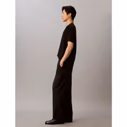 Calvin Klein T-shirt in piqué di cotone taglio relaxed - Vista aggiuntiva 5