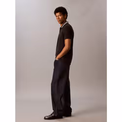Calvin Klein Polo classica con monogramma e bordi in piqué - Vista aggiuntiva 4