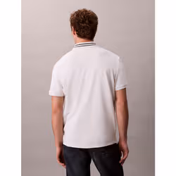 Calvin Klein Polo classica con monogramma e bordi in piqué - Vista aggiuntiva 5