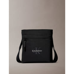 Calvin Klein Zaino piatto in nylon con logo monogramma