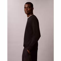 Calvin Klein Maglione classico in lana merino - Vista aggiuntiva 5