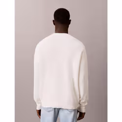 Calvin Klein Maglione lavorato a maglia di cotone a nido d'ape - Vista aggiuntiva 6