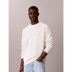 Calvin Klein Maglione lavorato a maglia di cotone a nido d'ape - Vista aggiuntiva 3