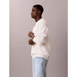 Calvin Klein Maglione lavorato a maglia di cotone a nido d'ape - Vista aggiuntiva 5