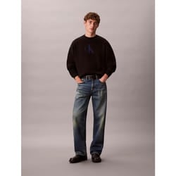 Calvin Klein Maglione con logo monogramma con emblema in misto cotone taglio relaxed