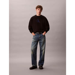Calvin Klein Maglione con logo monogramma con emblema in misto cotone taglio relaxed