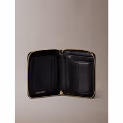 Calvin Klein Portafoglio quadrato RFID con logo e zip integrale - Vista aggiuntiva 3