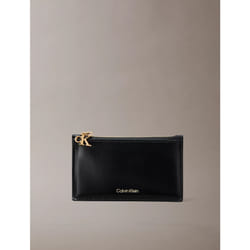 Calvin Klein Porta carte RFID con charm e monogramma in pelle