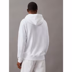 Calvin Klein Felpa con cappuccio in pile misto cotone - Vista aggiuntiva 2