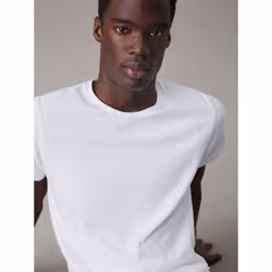 Calvin Klein 000NB4011E-100-S camicia e top Maglietta Girocollo Manica corta Cotone - Vista aggiuntiva 4