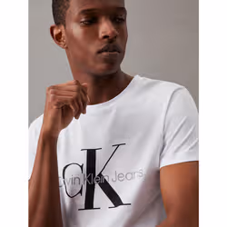 Calvin Klein T-shirt con monogramma slim - Vista aggiuntiva 3