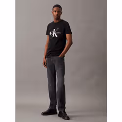 Calvin Klein T-shirt con monogramma slim - Vista aggiuntiva 4