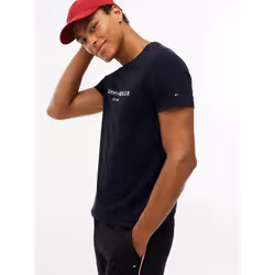 Tommy Hilfiger MW0MW11465BAS Maglietta Girocollo Cotone - Vista aggiuntiva 3