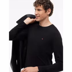 Tommy Hilfiger MW0MW10804BDS Maglietta Girocollo Cotone, Elastan - Vista aggiuntiva 3